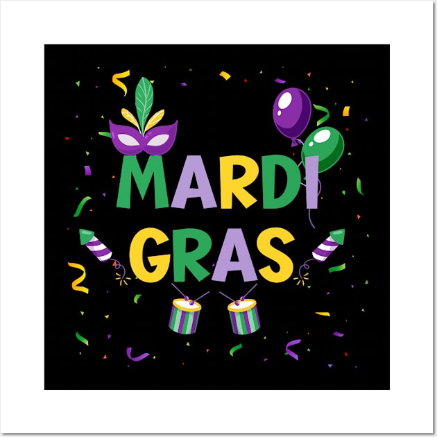 Mardi Gras 2023 Wall Art by SavageArt ⭐⭐⭐⭐⭐